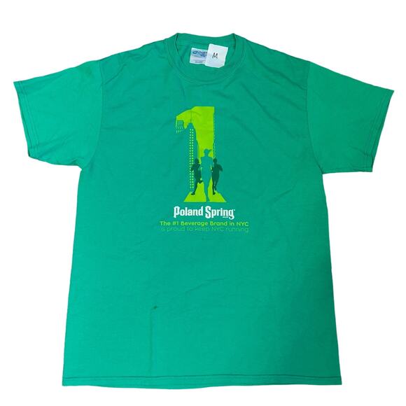 NYRR Poland Spring Marathon Kickoff T-Shirt 10/25/2015 Size MEDIUM Unisex - Picture 1 of 7